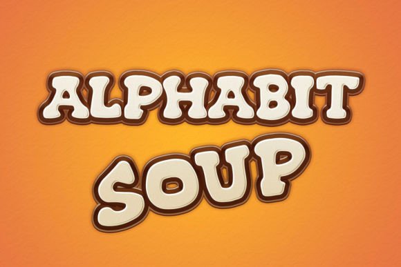 Alphabit Soup Font for Nostalgic Editorial Design