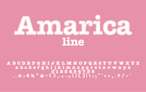 Amarica Line: A Bold Font for Strong Branding