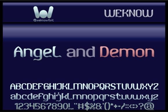 Angel and Demon Font for Eye-Catching Campaign Design