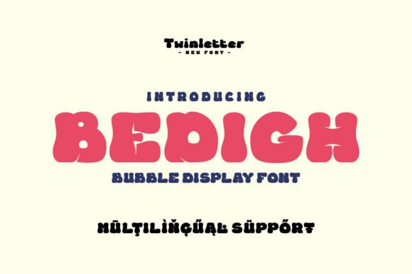 Bedigh: A Playful Display Font for Digital Creativity