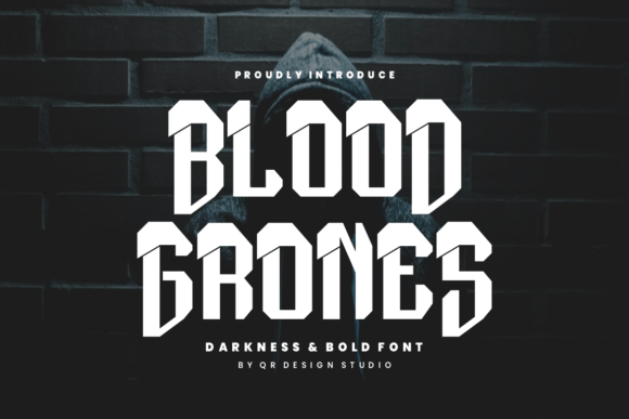 Blood Grones: A Gothic Display Font for Bold Branding