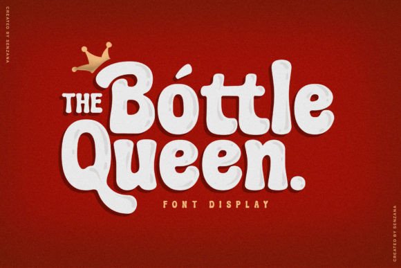 Bottle Queen Font for Creative Branding and Display Designs