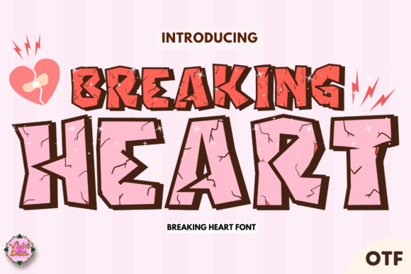 Breaking Heart Font for Heartfelt Branding