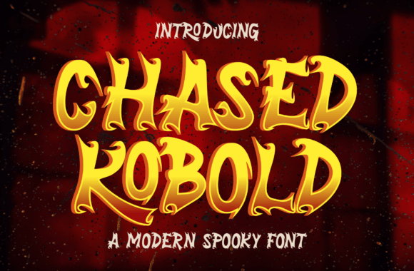 Chased Kobold: A Spooky Display Font for Branding Projects
