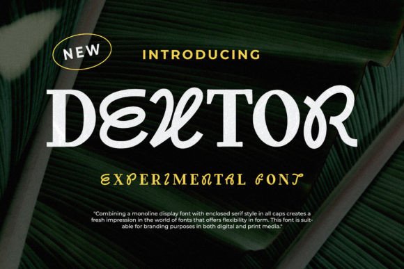 Dextor: A Display Font That Elevates Branding with Experimental Typography