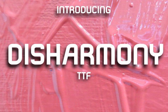Disharmony Display Font for Modern Editorial Design