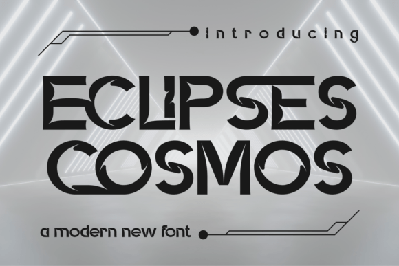 Eclipses Cosmos Font for Futuristic Branding and Digital Campaigns