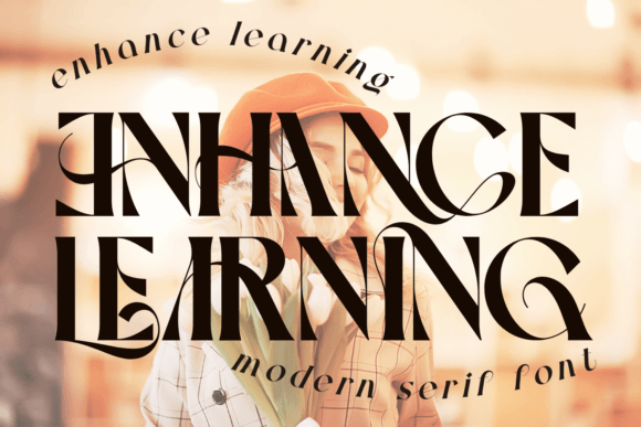 Enhance Learning: A Sophisticated Serif Font for Branding Projects
