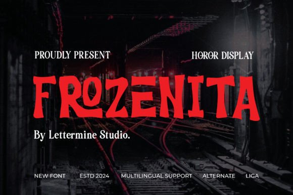 Frozenita: A Chilling Display Font for Bold Branding
