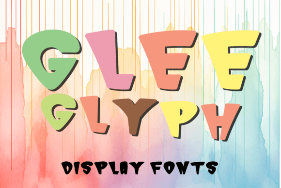 Glee Glyph Display Font for Joyful Crafting