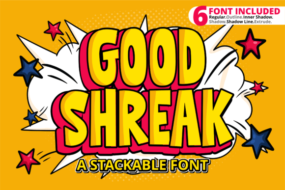 Good Shreak: A Cool and Friendly Display Font for Web Design