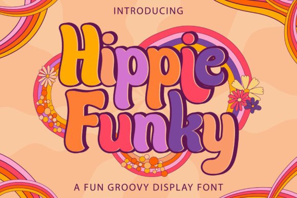 Hippie Funky Font for Playful Editorial Designs