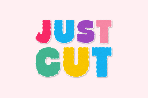 Just Cut: A Display Font for Handmade Creations
