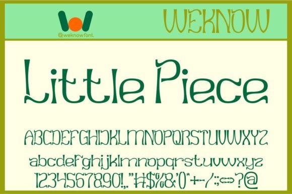 Little Piece: A Playful Font for Vibrant Branding