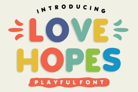 Love Hopes: A Playful Display Font for Web Design Projects