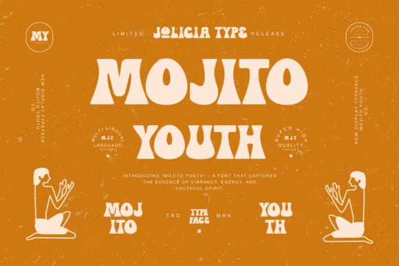 Mojito Youth: A Timeless Display Font for Vintage-Inspired Design
