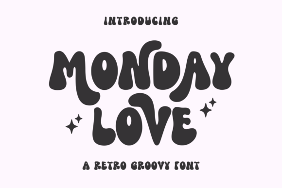 Monday Love: A Retro Groovy Font for Creative Branding Projects