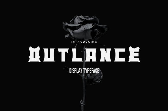 Outlance: A Bold Display Font for Handmade Creations