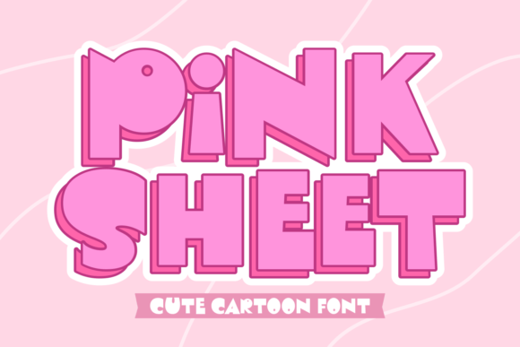 Pink Sheet: A Playful Display Font for Web Design