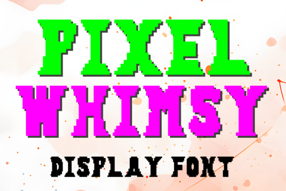 Pixel Whimsy – A Playful Display Font for Digital Creativity