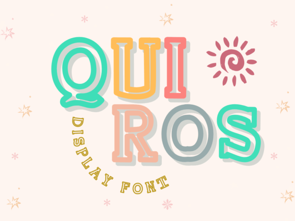 Quiros: A Playful Display Font for Modern Editorial Design