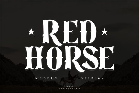 Red Horse: A Wild West Display Font for Bold Editorial Designs