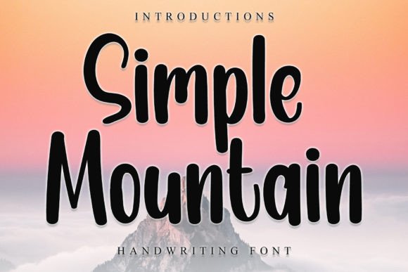 Simple Mountain: A Playful Display Font for Joyful Campaigns