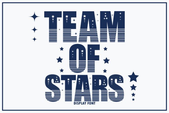 Team of Stars: A Fun and Cute Display Font for Creative Projects