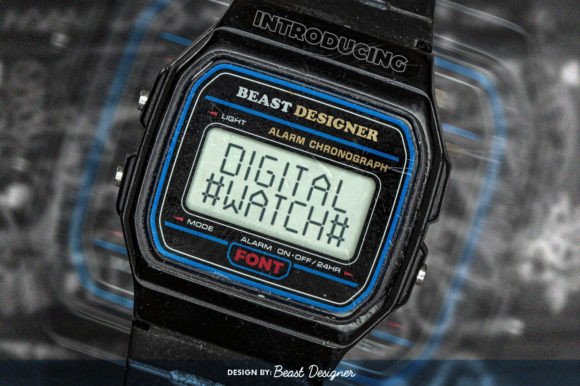 Upgrade Your Brand with the Digital Watch Font
