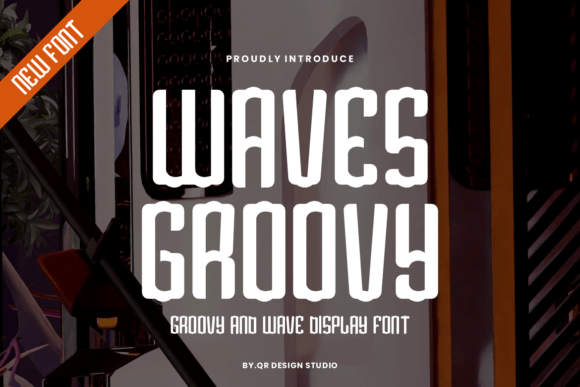 Waves Groovy: A Playful Display Font for Creative Projects